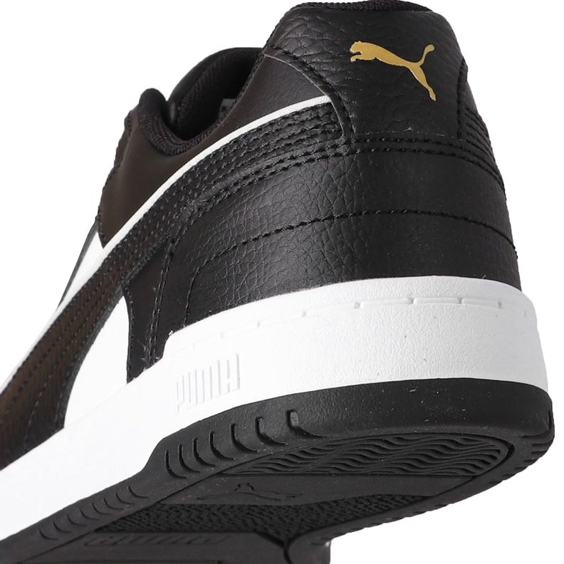 Zapatilla Puma Rebound Low Game Hombre Negras/Blancas-5