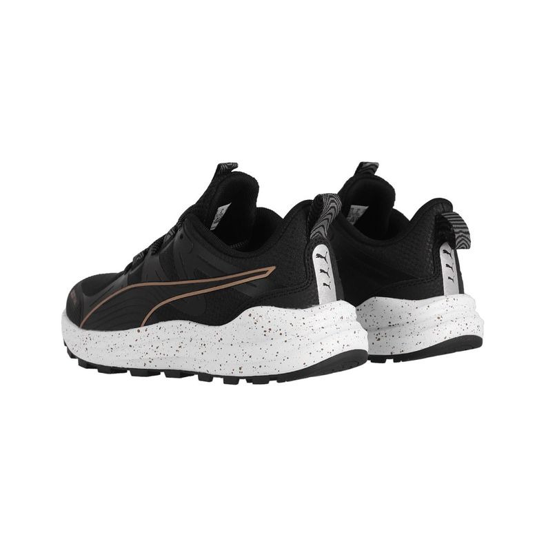Zapatilla Puma Reflect Lite Trail Hombre Negras/Doradas-3