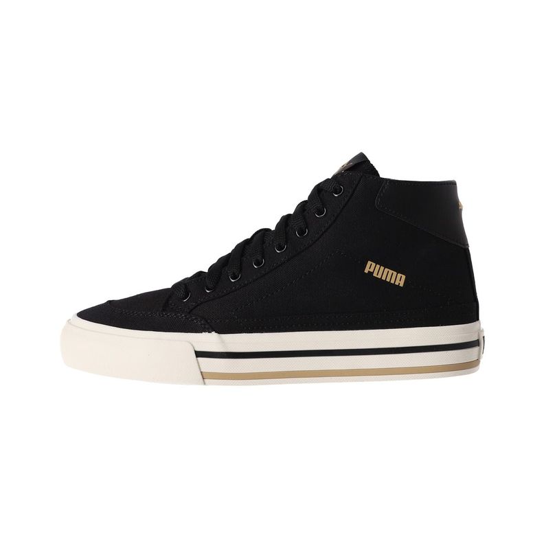 Zapatilla Puma Court Classic Vulc Mid Hombre Negras/Beige-0