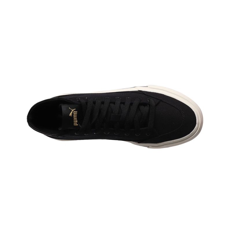 Zapatilla Puma Court Classic Vulc Mid Hombre Negras/Beige-4