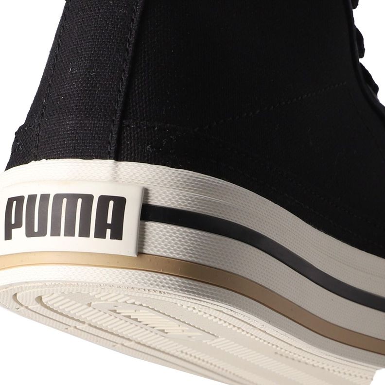 Zapatilla Puma Court Classic Vulc Mid Hombre Negras/Beige-5
