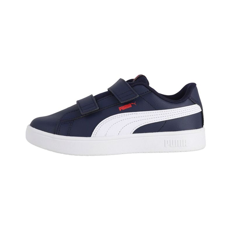 Zapatilla Puma Rickie V Niño Azules/Blancas-0