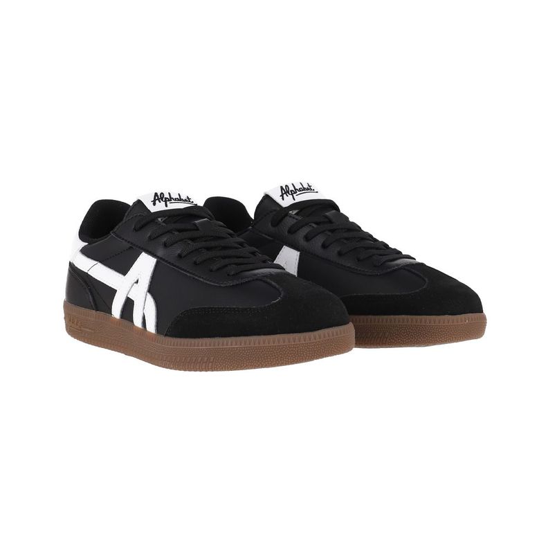 Zapatillas Mujer Monterey 301 Alphabet Negras/Blancas-2
