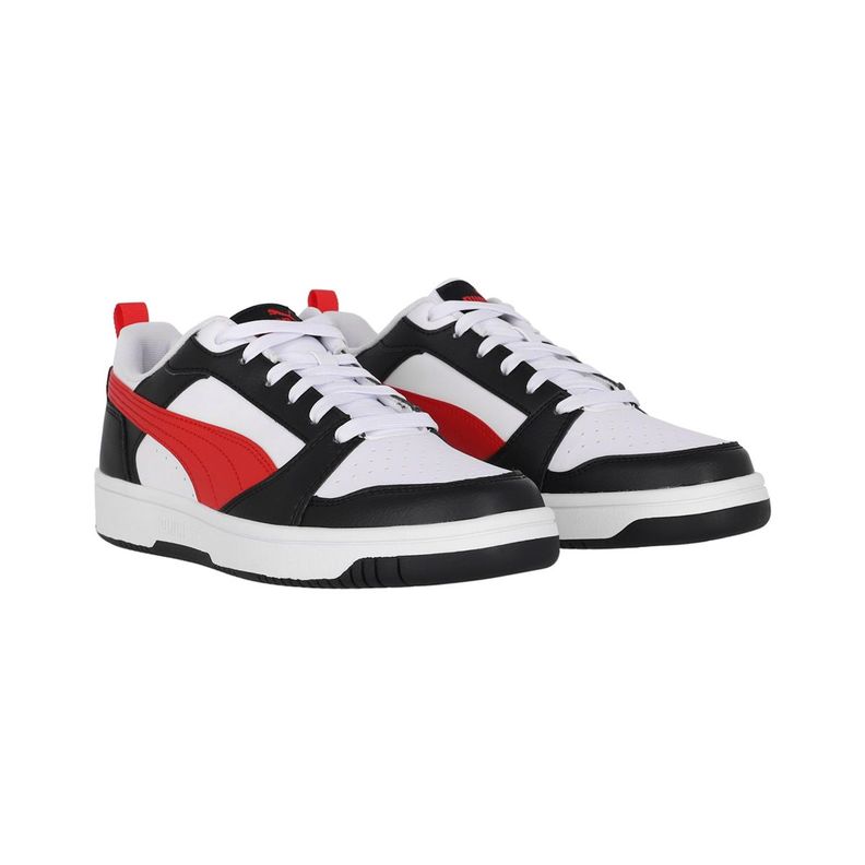 Zapatilla Puma Rebound v6 Low Hombre White/ Red/Black-2
