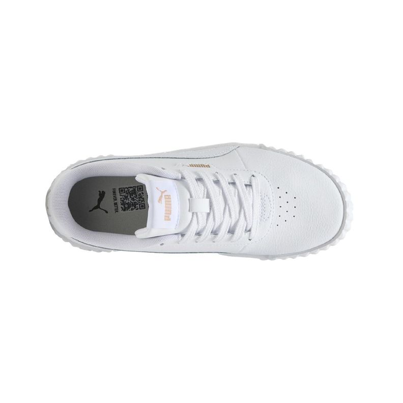 Zapatillas Urbanas Puma Carina 3.0 Joven Blancas-4