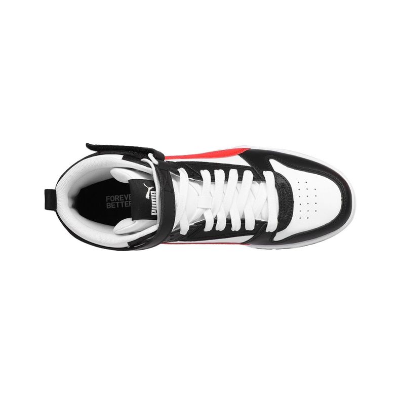 Zapatilla Puma Rebound Game Hombre Negras/Blancas/Rojas-4