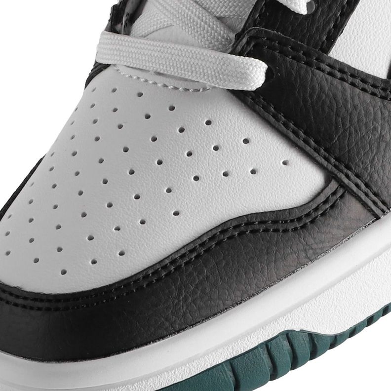 Zapatilla Puma Rebound V6 Mid Joven Negras/Verdes/Blancas-5