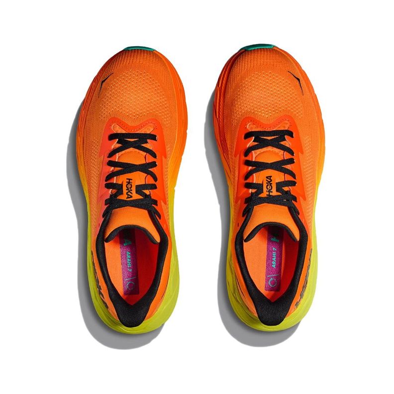Zapatillas Hoka Arahi 7 Hombre Electric Tangerine/Black-1