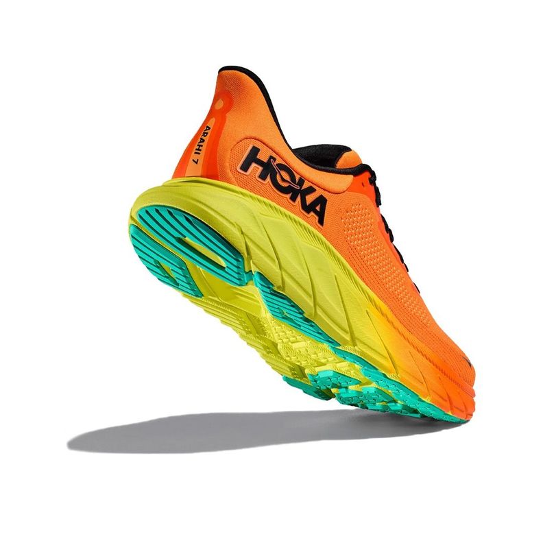Zapatillas Hoka Arahi 7 Hombre Electric Tangerine/Black-3