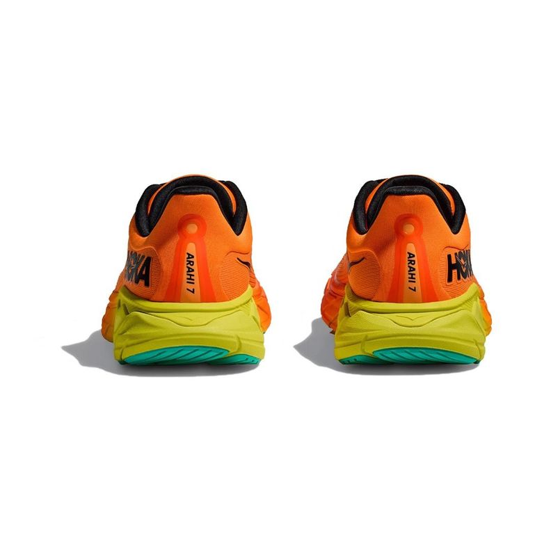 Zapatillas Hoka Arahi 7 Hombre Electric Tangerine/Black-4
