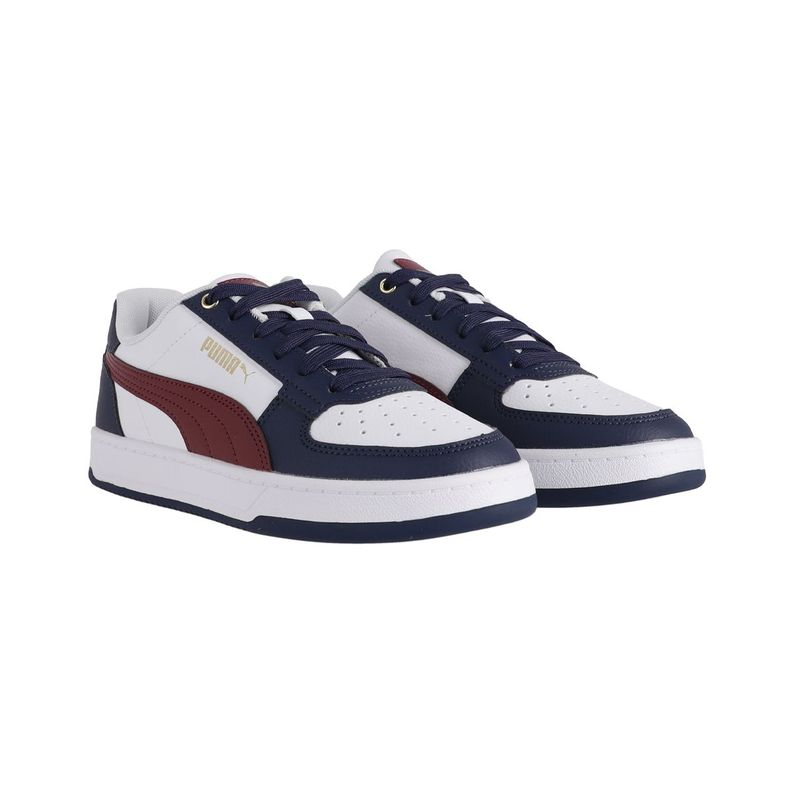 Zapatilla Puma Caven 2.0 Joven Blancas/Azules/Burdeo-2
