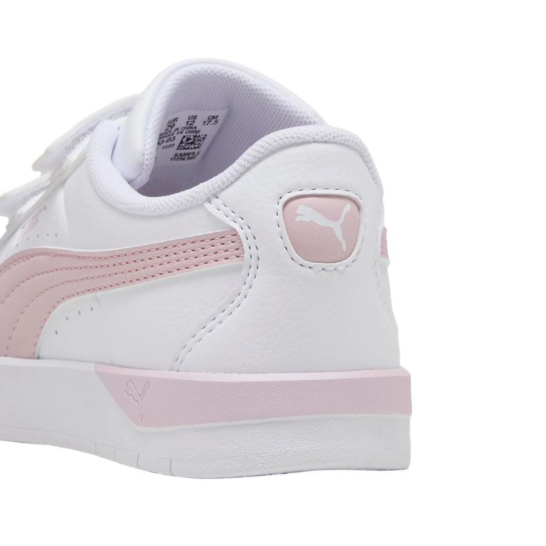 Zapatillas Urbanas Niños Jada Classic Puma Blancas/Rosadas-3