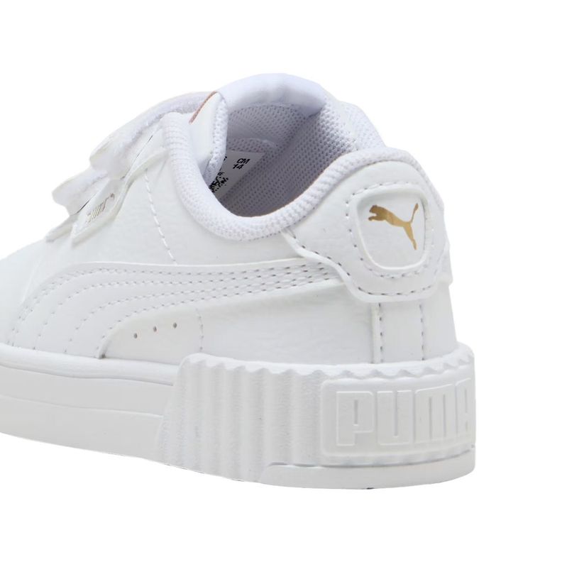 Zapatillas Urbanas Puma Carina 3.0 Baby Blancas-3
