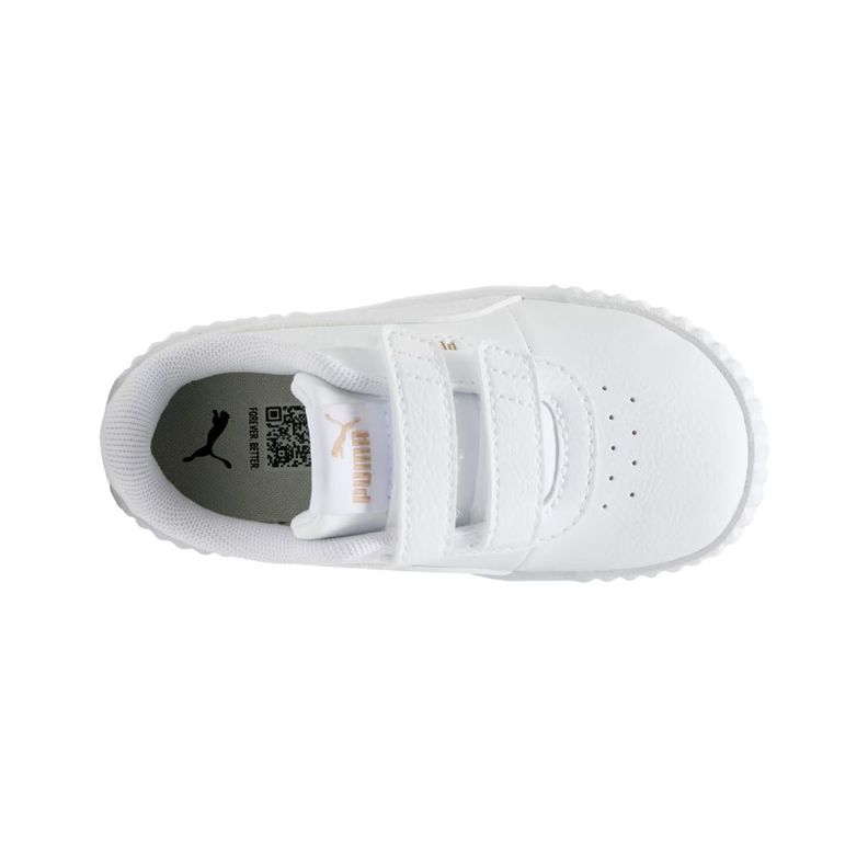 Zapatillas Urbanas Puma Carina 3.0 Baby Blancas-4
