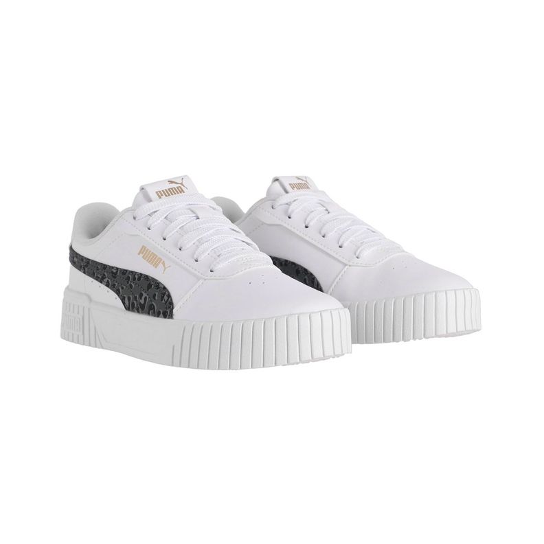 Zapatilla Puma Carina 2.0 Update Joven Blancas/Grises-2