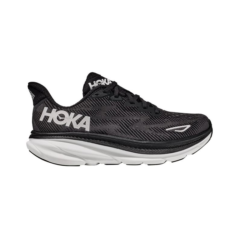 Zapatilla Hoka Clifton 9 Mujer Black/White-0