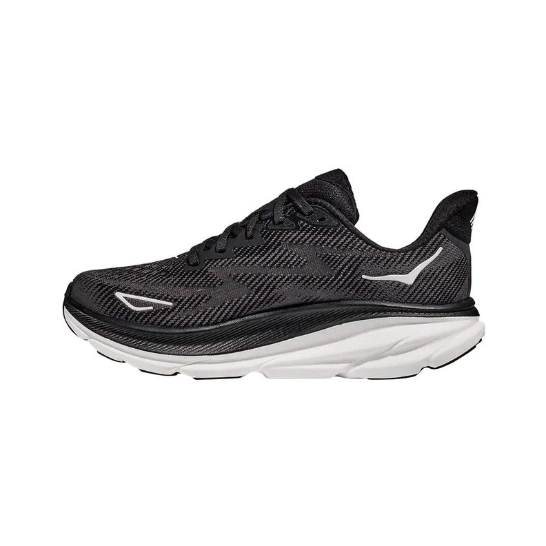 Zapatilla Hoka Clifton 9 Mujer Black/White-1