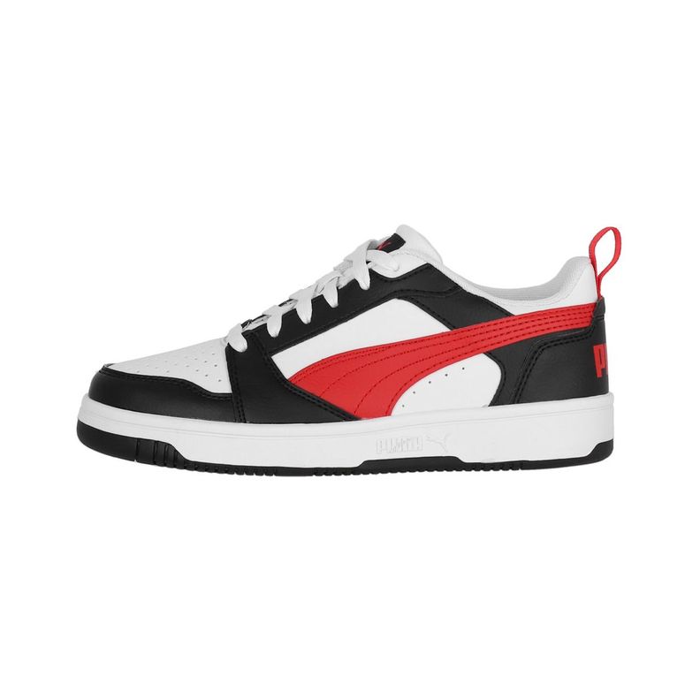 Zapatilla Puma Rebound V6 Low Joven White/Red/Black-0