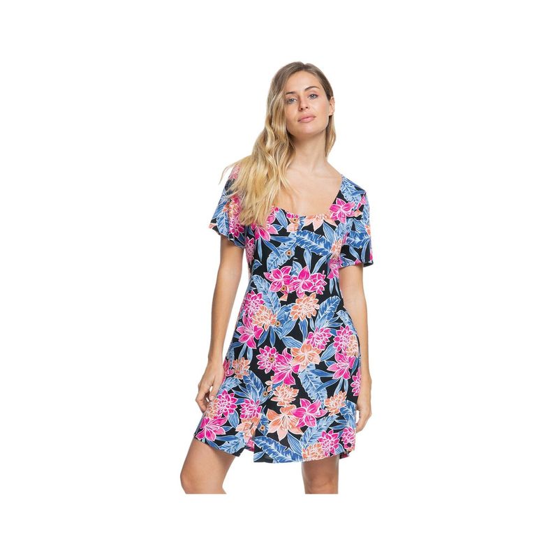 Vestido Roxy Closer Love Anthracite Mujer Tropical-0
