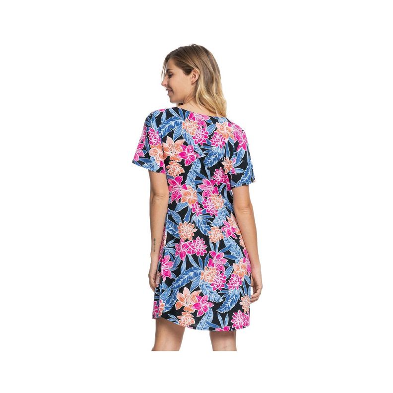 Vestido Roxy Closer Love Anthracite Mujer Tropical-1