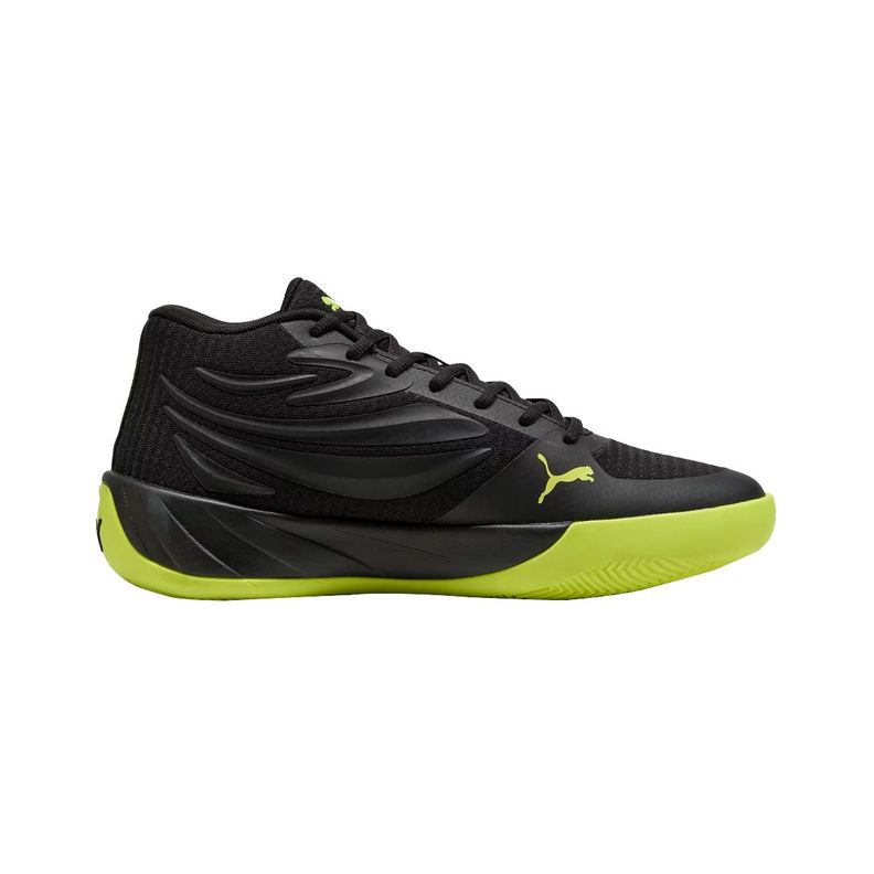 Zapatillas Básquetbol Puma Court Pro Hombre Negras/Amarillas-1