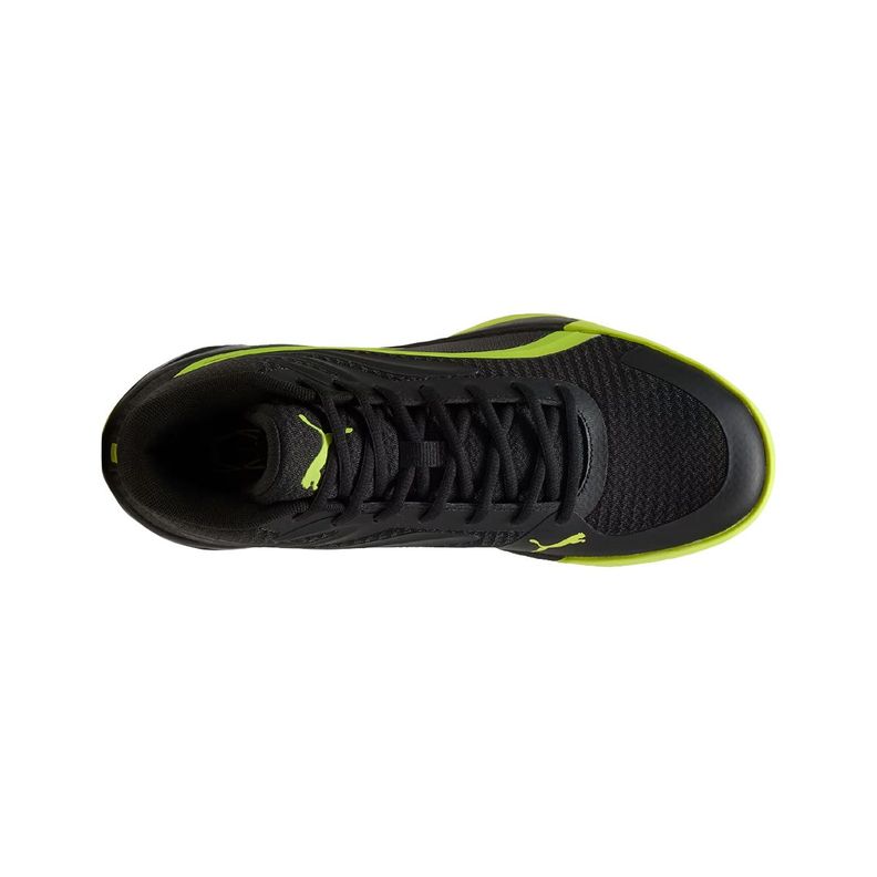 Zapatillas Básquetbol Puma Court Pro Hombre Negras/Amarillas-4