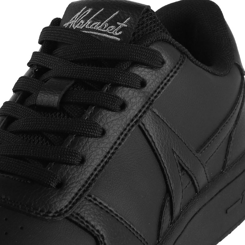 Zapatillas Urbanas Joven Alphabet Cross Low Negras-5
