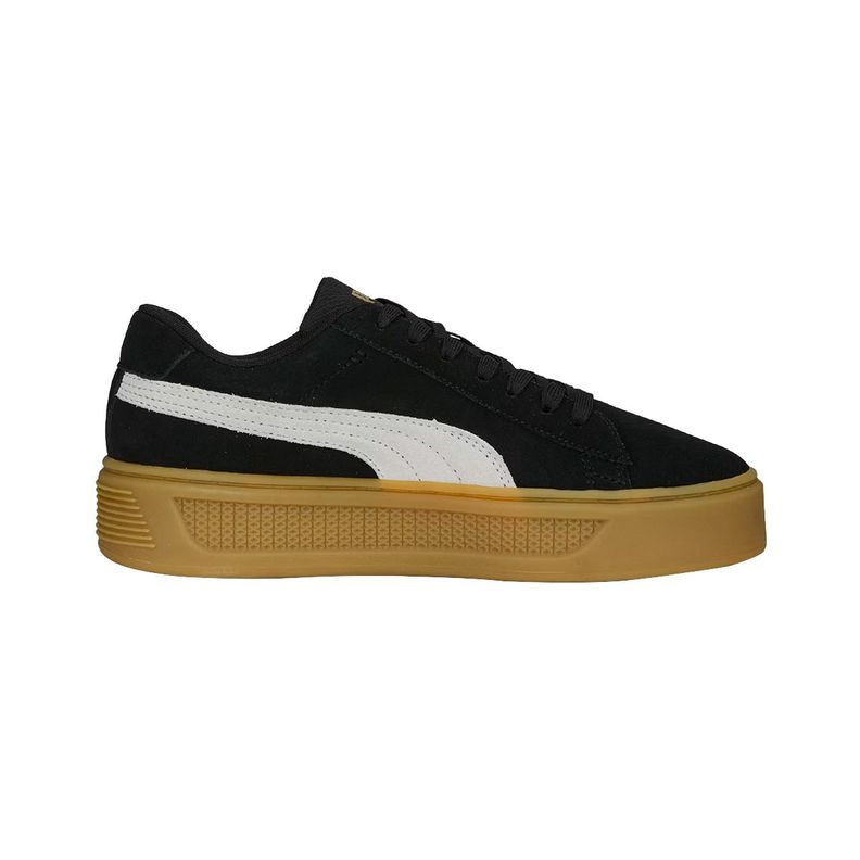 Zapatillas Urbanas Puma Smash Platform V3 Mujer Negra/Café-1