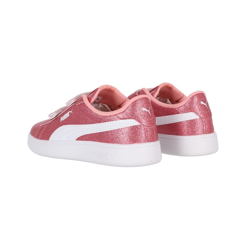 Zapatilla Puma Smash 3.0 Glitz Glam Niña Rosado-3