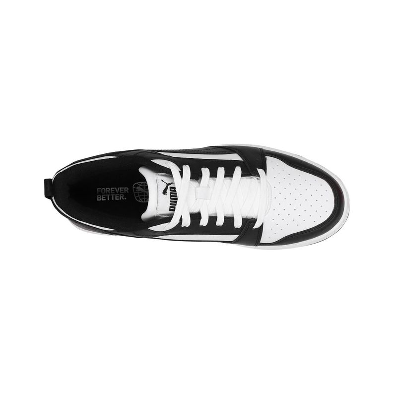 Zapatilla Puma Rebound v6 Low Hombre Black/White-4