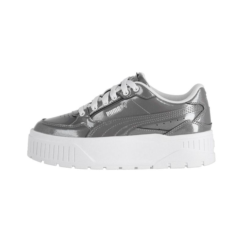 Zapatilla Puma Karmen II Idol Glitz Mujer Plateadas/Blancas-0