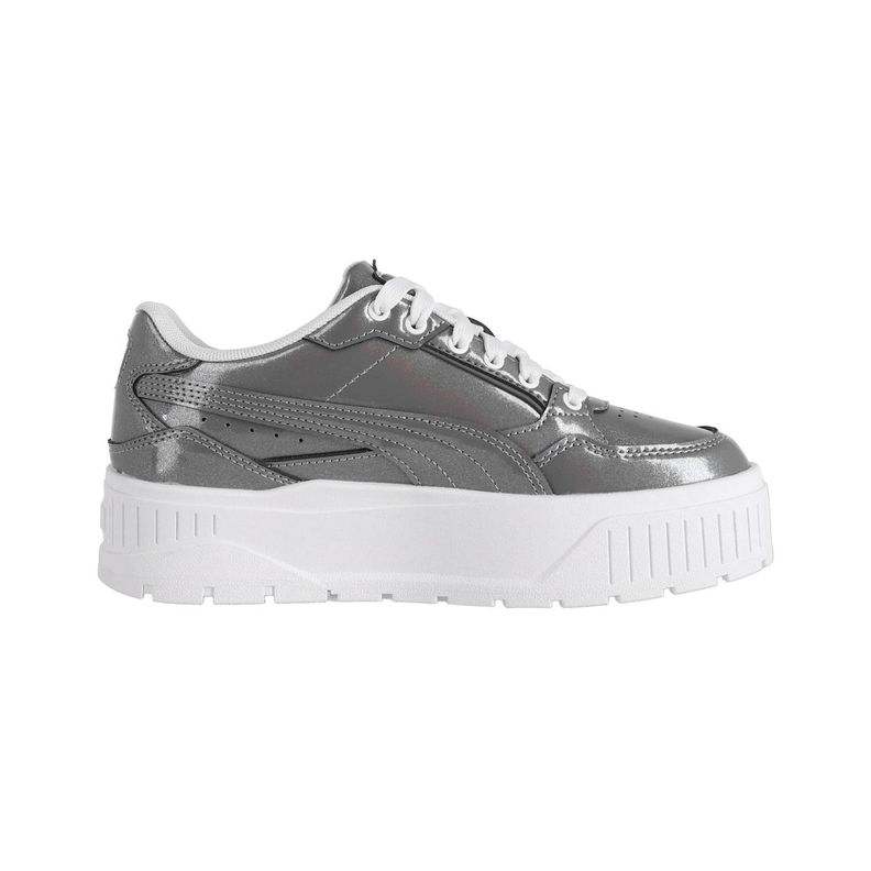 Zapatilla Puma Karmen II Idol Glitz Mujer Plateadas/Blancas-1