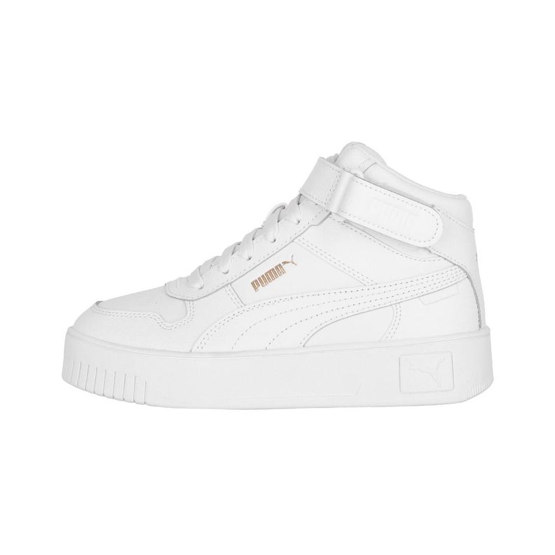 Zapatilla Puma Carina Street Mid Mujer White/Gold-0