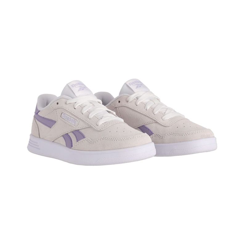 Zapatilla Reebok Court Advance Mujer Grises/Moradas-2