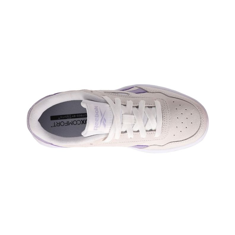 Zapatilla Reebok Court Advance Mujer Grises/Moradas-4