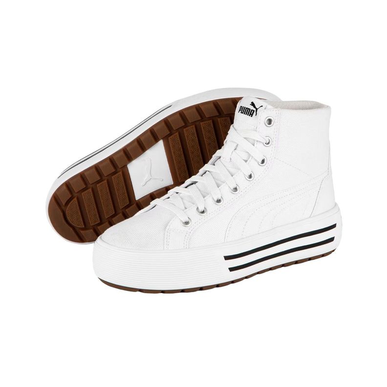 Zapatillas Urbanas Puma Kaia 2.0 Mid AO CV Mujer Blancas-2