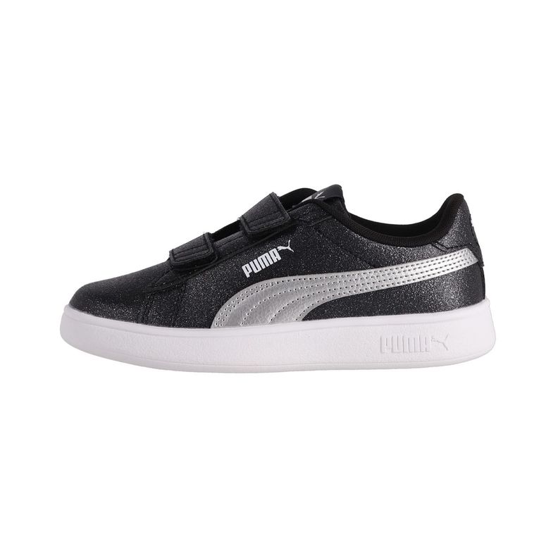 Zapatilla Puma Urbanas Smash 3.0 Glitz Glam Niño Negras-0