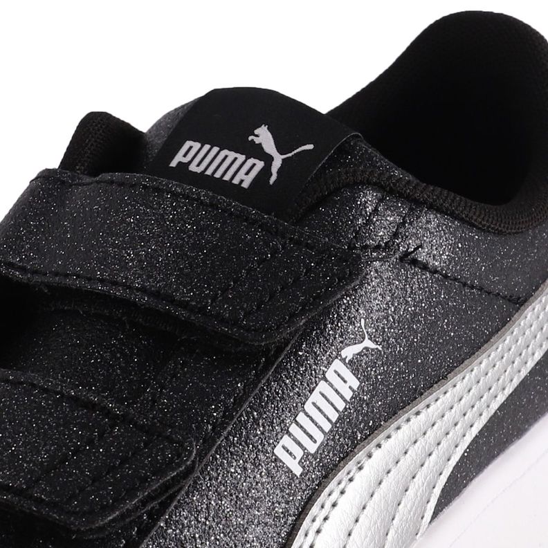 Zapatilla Puma Urbanas Smash 3.0 Glitz Glam Niño Negras-5