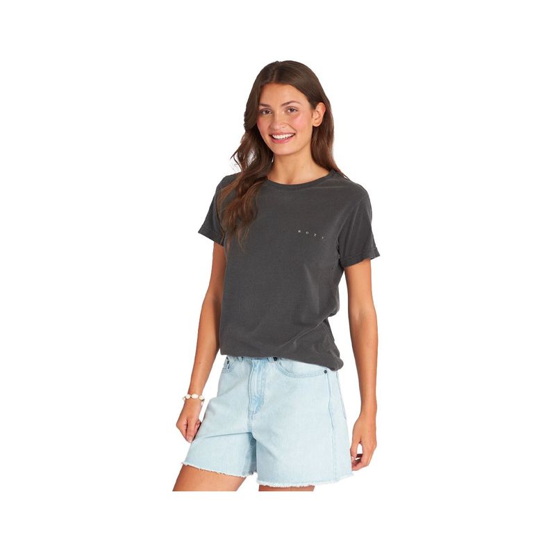 Polera  Roxy Lucky Wave Mujer Gris
