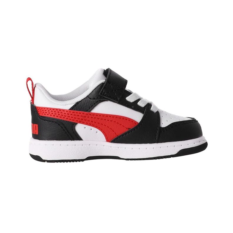 Zapatillas Urbanas Puma Rebound V6 Baby Negra/Blanca/Roja-1