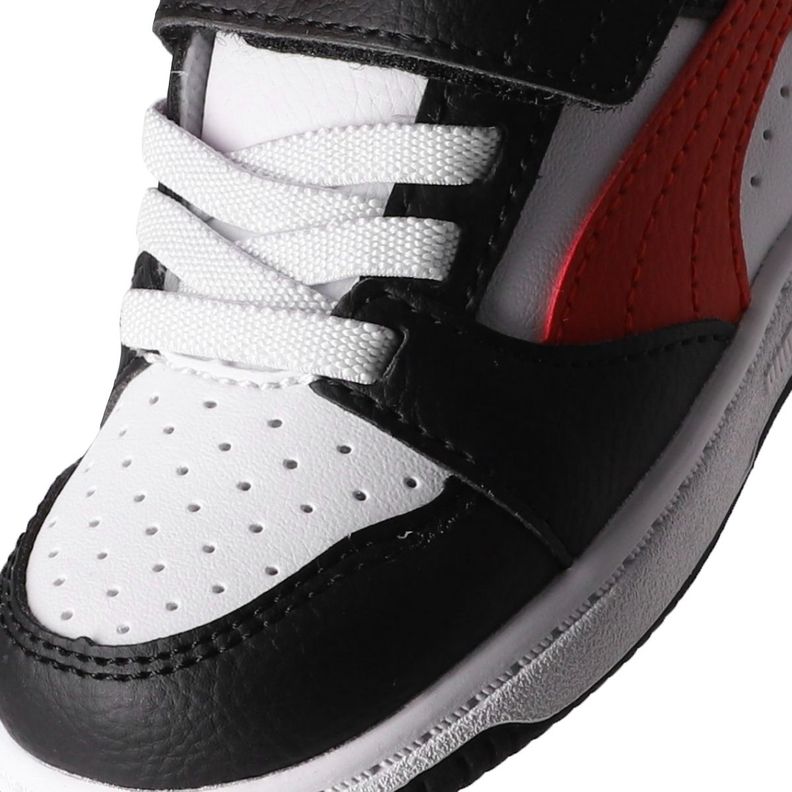 Zapatillas Urbanas Puma Rebound V6 Baby Negra/Blanca/Roja-5