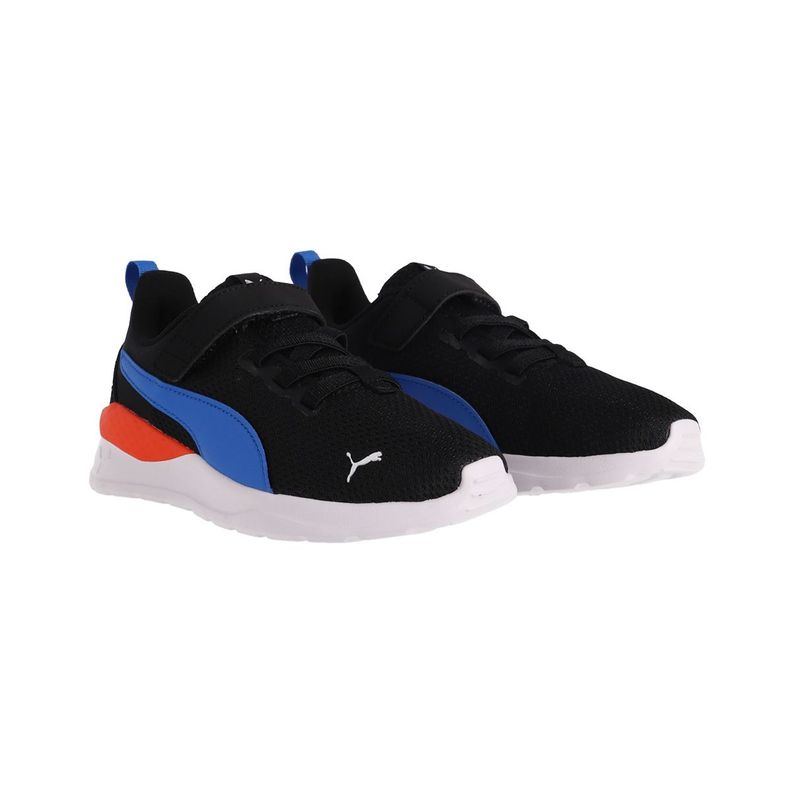 Zapatilla Puma Urbanas Anzarun Lite Niño Negras/Azules/Rojas-2