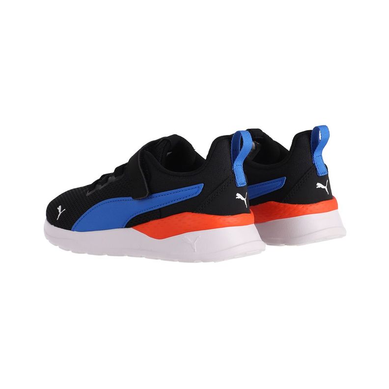 Zapatilla Puma Urbanas Anzarun Lite Niño Negras/Azules/Rojas-3