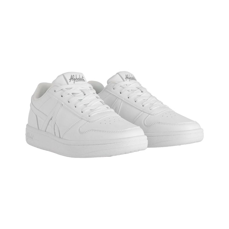 Zapatillas Urbanas Hombre Alphabet Cross Street Low Blancas-2