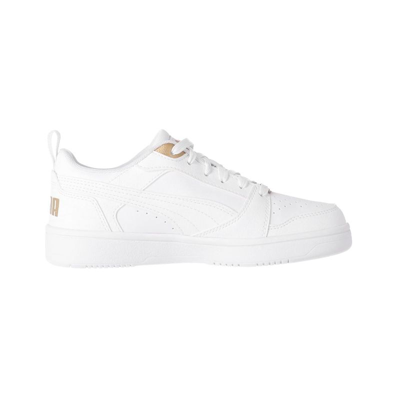 Zapatilla Puma Rebound V6 Low Bling Mujer Blancas-1