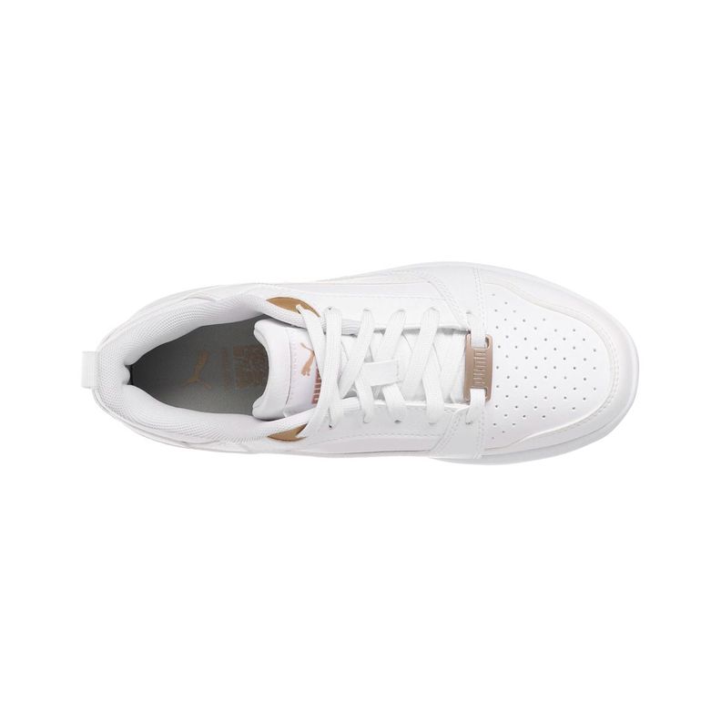 Zapatilla Puma Rebound V6 Low Bling Mujer Blancas-4