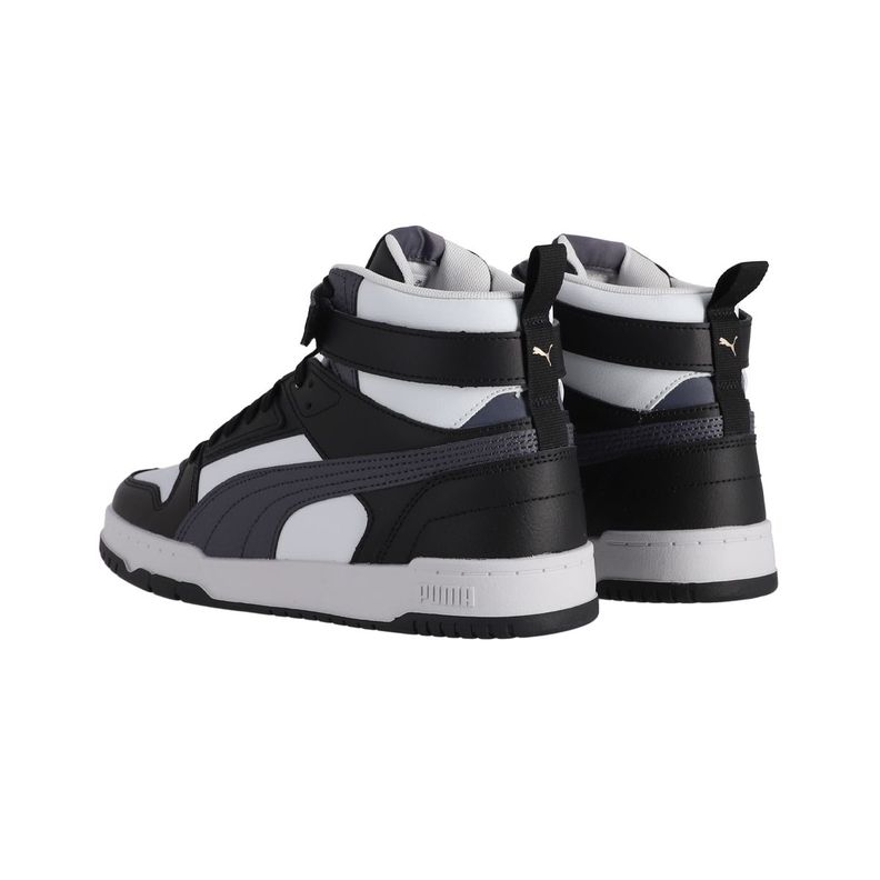 Zapatilla Puma Rebound Game Hombre Negras/Blancas/Grises-3