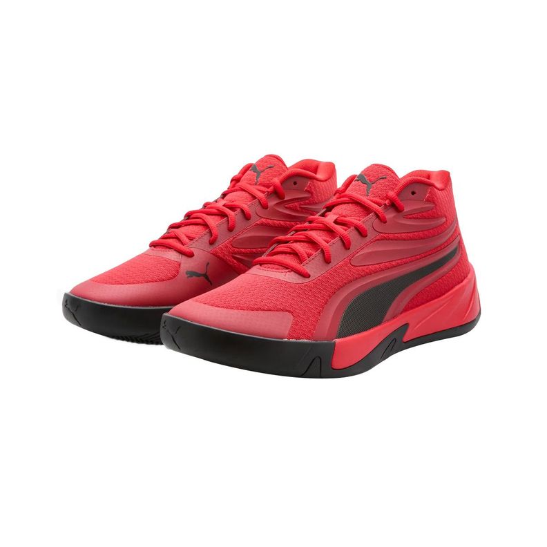 Zapatillas Básquetbol Hombre Court Pro Puma Rojas/Negras-2
