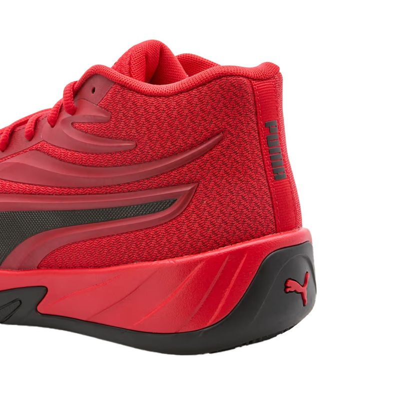 Zapatillas Básquetbol Hombre Court Pro Puma Rojas/Negras-3