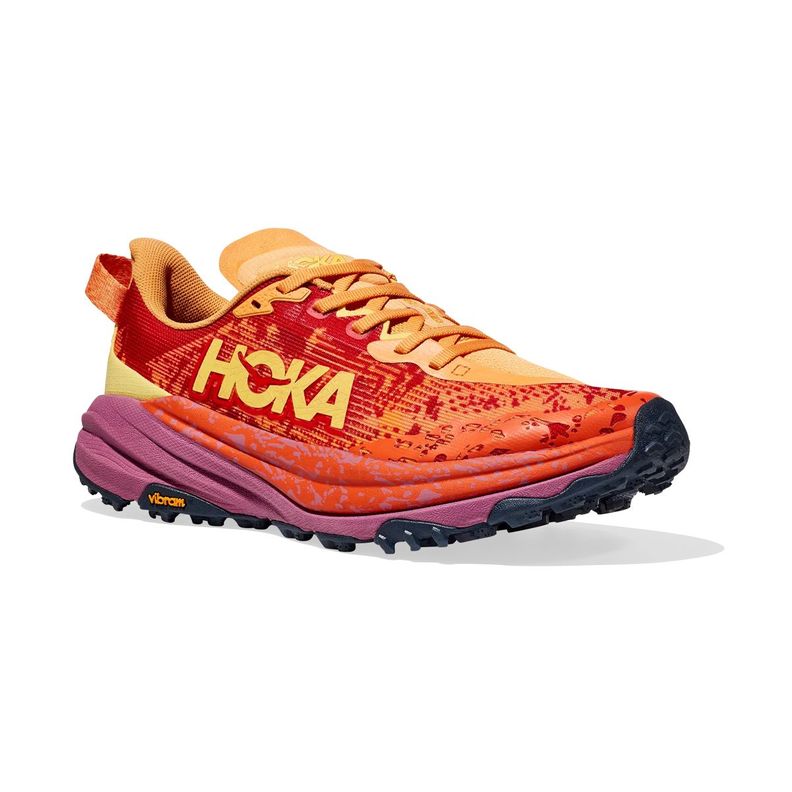 Zapatilla Hoka Speedgoat 6 Mujer Sherbet/Beet Root-2